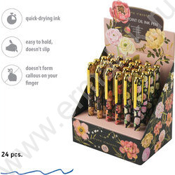 Ручка шар на масл.основе 0,7мм синяя FLORA.BLACK NIGHT /корпус SOFT TOUCH NEW | Фото 4