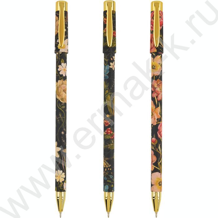 Ручка шар FLORA.BLACK NIGHT 0,38мм /корпус SOFT TOUCH NEW | Фото 1