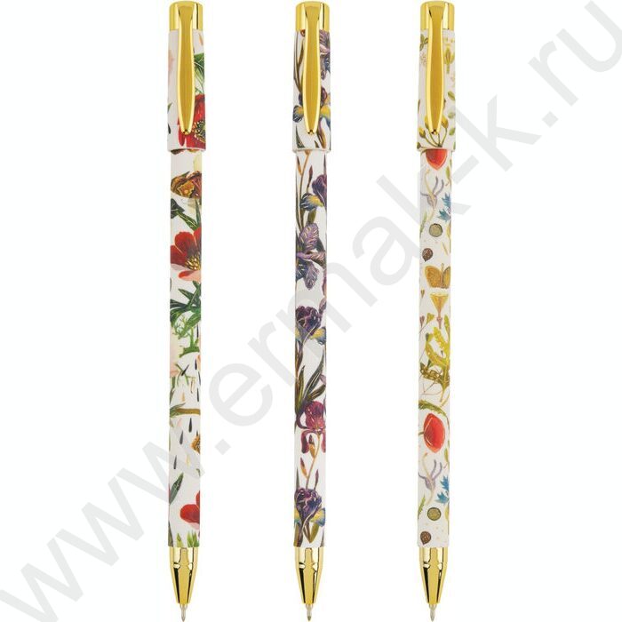 Ручка шар Flora.Bloom flowers 0,38мм /корпус SOFT TOUCH NEW | Фото 1
