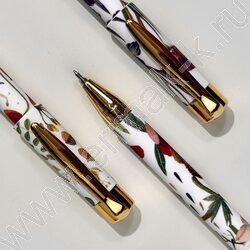 Ручка шар Flora.Bloom flowers 0,38мм /корпус SOFT TOUCH NEW | Фото 6