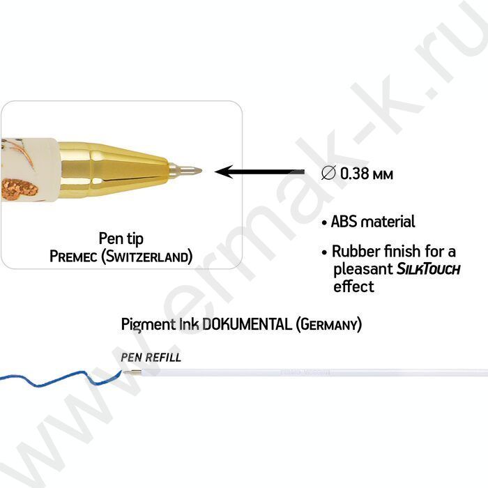 Ручка шар LOVE ME.FRIENDS 0,38мм /корпус SOFT TOUCH NEW | Фото 3