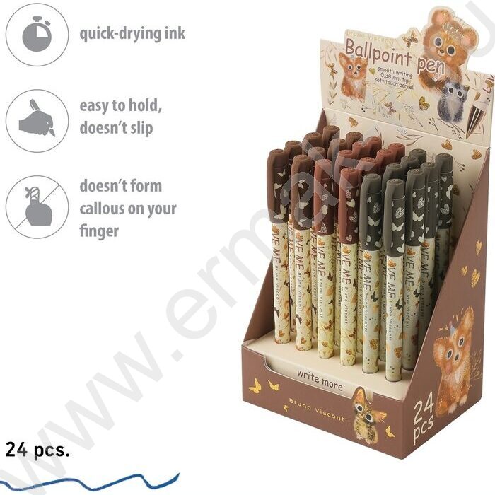 Ручка шар LOVE ME.FRIENDS 0,38мм /корпус SOFT TOUCH NEW | Фото 4