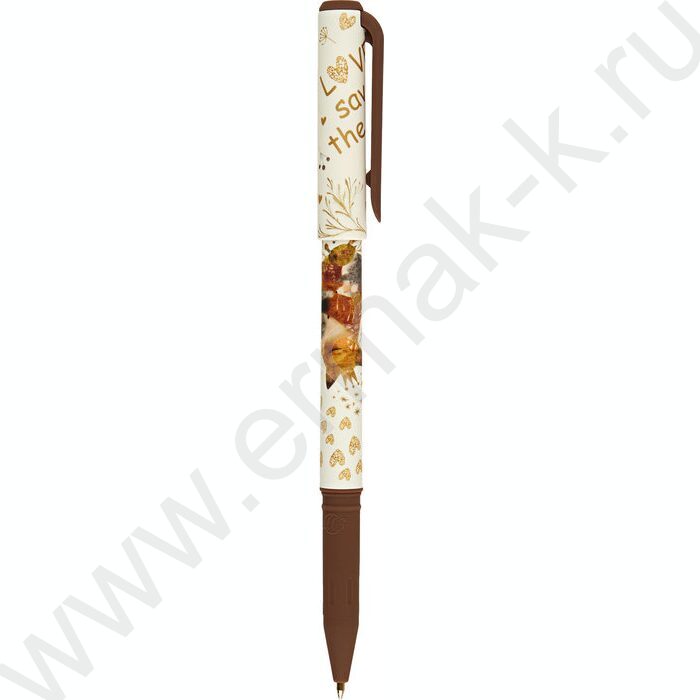 Ручка шар на масл.основе 0,7мм синяя LOVE ME.Любовь,как она есть /корпус SOFT TOUCH NEW | Фото 1