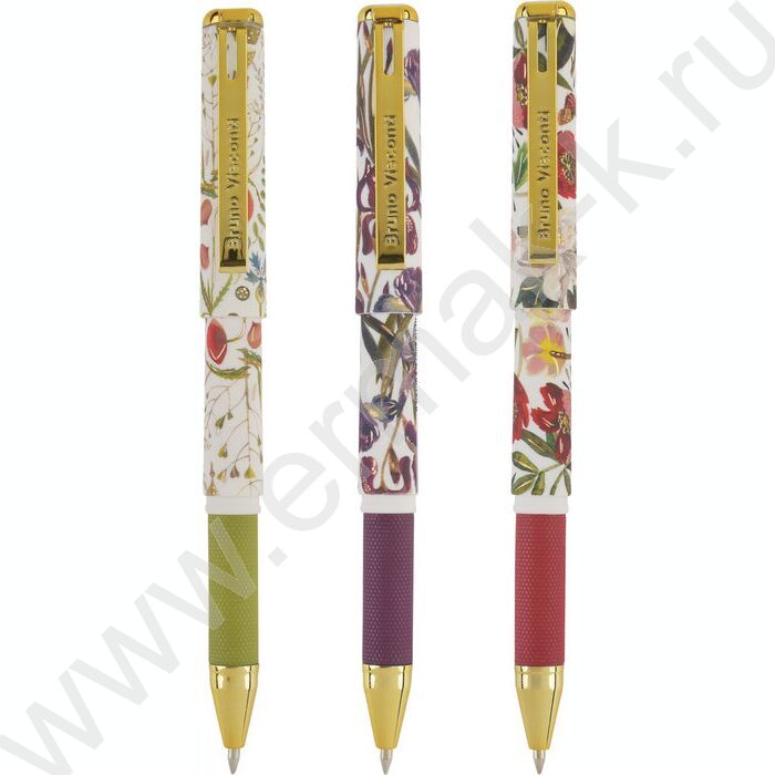 Ручка шар Mimiwrite.Flora.Bloom flowers синяя 0,5мм /корпус SOFT TOUCH NEW | Фото 1