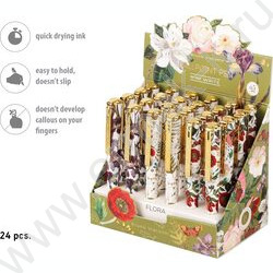 Ручка шар Mimiwrite.Flora.Bloom flowers синяя 0,5мм /корпус SOFT TOUCH NEW | Фото 7