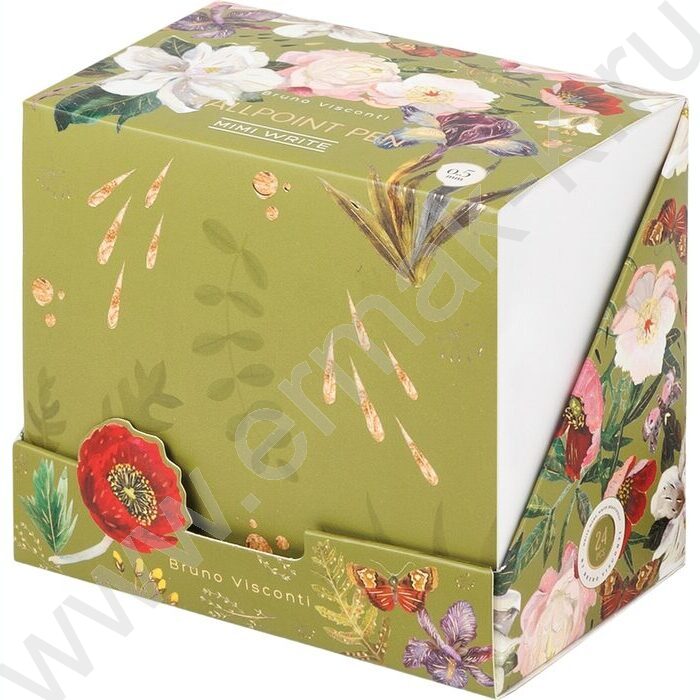 Ручка шар Mimiwrite.Flora.Bloom flowers синяя 0,5мм /корпус SOFT TOUCH NEW | Фото 8