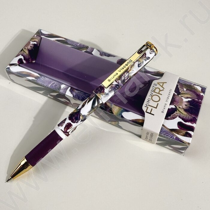 Ручка шар Mimiwrite.Flora.Bloom flowers синяя 0,5мм /корпус SOFT TOUCH NEW | Фото 9
