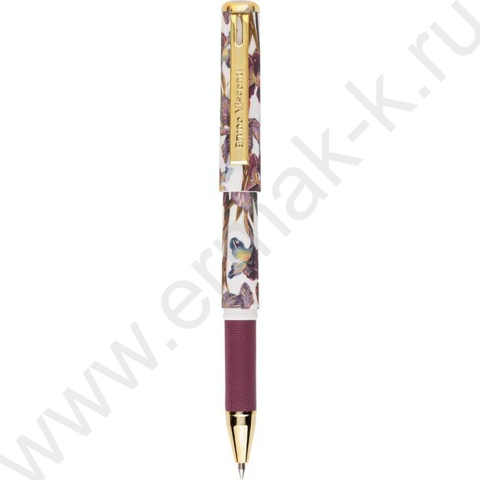 Ручка шар Mimiwrite.Flora.Ирисы синий 0,7мм /корпус SOFT TOUCH NEW | Фото 1