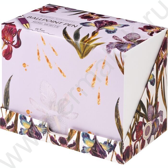 Ручка шар Mimiwrite.Flora.Ирисы синий 0,7мм /корпус SOFT TOUCH NEW | Фото 7