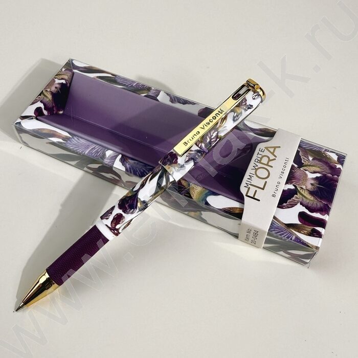 Ручка шар Mimiwrite.Flora.Ирисы синий 0,7мм /корпус SOFT TOUCH NEW | Фото 8