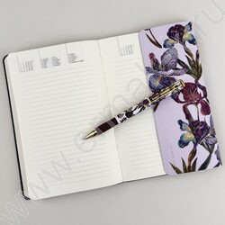 Ручка шар Mimiwrite.Flora.Ирисы синий 0,7мм /корпус SOFT TOUCH NEW | Фото 9