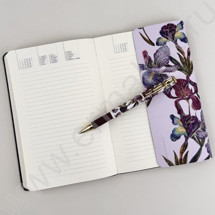 Ручка шар Mimiwrite.Flora.Ирисы синий 0,7мм /корпус SOFT TOUCH NEW | Фото 9