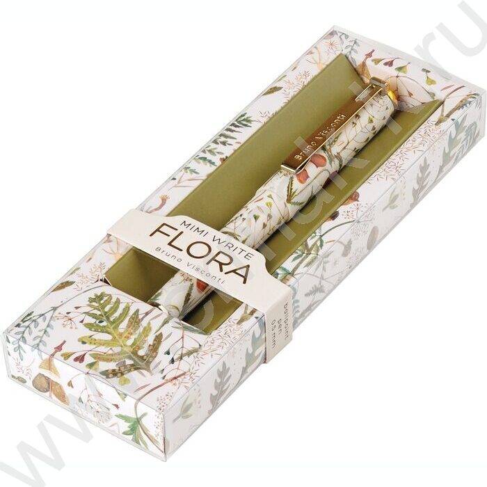 Ручка шар Mimiwrite.Flora.Луговые травы синий 0,7мм /корпус SOFT TOUCH NEW | Фото 4