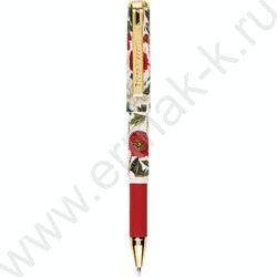 Ручка шар Mimiwrite.Flora.Пионы синий 0,7мм /корпус SOFT TOUCH NEW | Фото 1