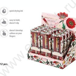 Ручка шар Mimiwrite.Flora.Пионы синий 0,7мм /корпус SOFT TOUCH NEW | Фото 6