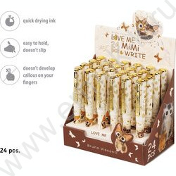 Ручка шар Mimiwrite.Love me.Милый котик синяя 0,5мм /корпус SOFT TOUCH NEW | Фото 6