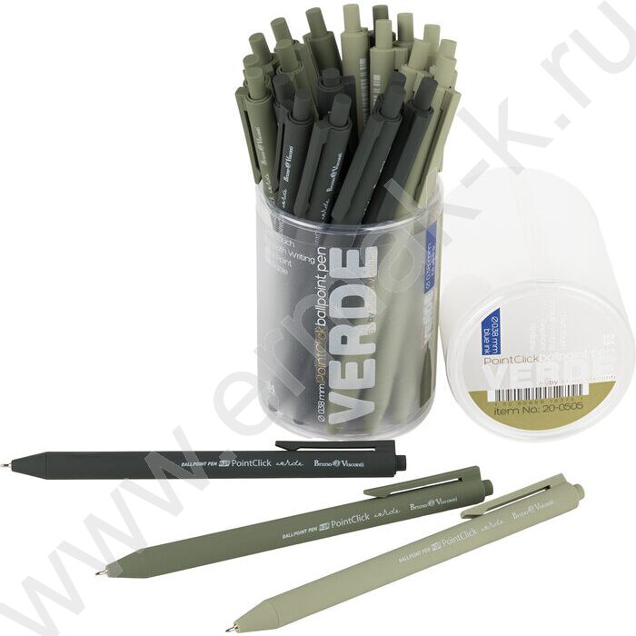 Ручка шар авт PointClick.Verde синяя 0,38мм ассорти NEW | Фото 7