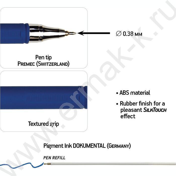 Ручка шар PointClick.Navy синяя 0,38мм NEW | Фото 4
