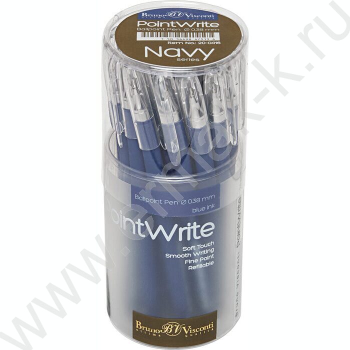 Ручка шар PointClick.Navy синяя 0,38мм NEW | Фото 6