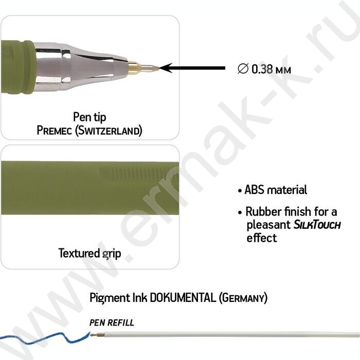 Ручка шар PointClick.Verde синяя 0,38мм NEW | Фото 3