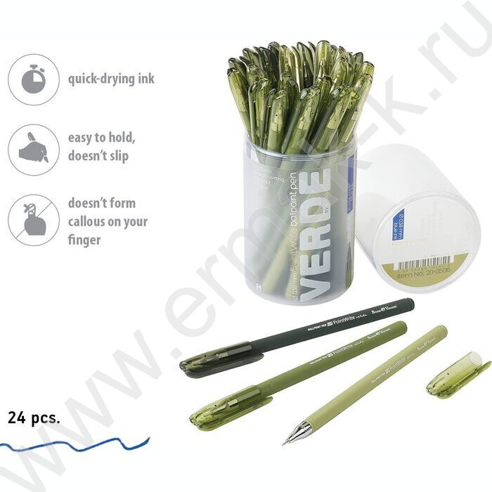 Ручка шар PointClick.Verde синяя 0,38мм NEW | Фото 4