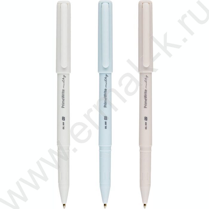 Ручка шар на масл.основе 0.7мм синяя PrimeWrite. Milky /корпус SOFT TOUCH NEW | Фото 1