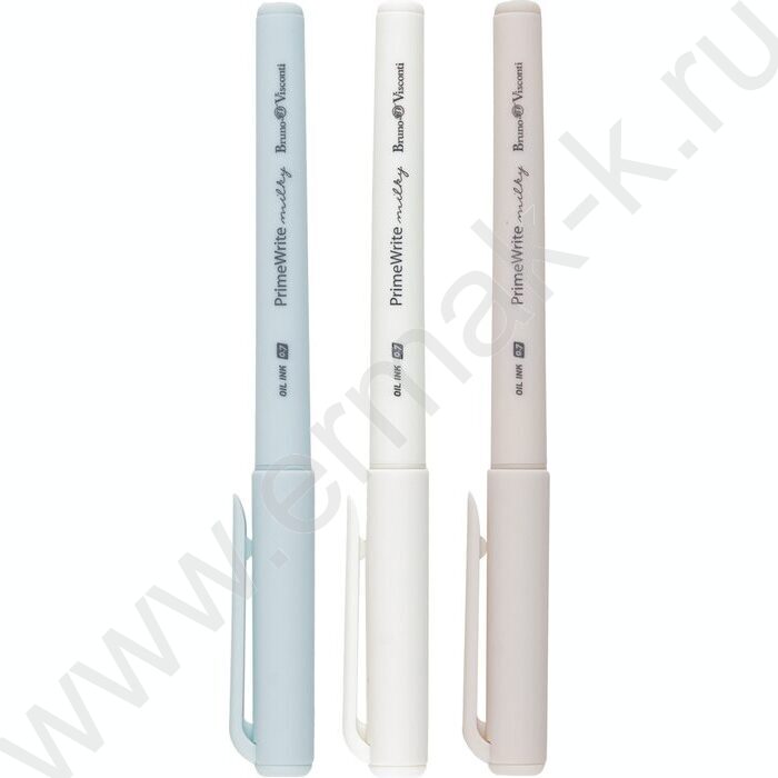 Ручка шар на масл.основе 0.7мм синяя PrimeWrite. Milky /корпус SOFT TOUCH NEW | Фото 2