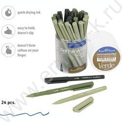 Ручка шар на масл.основе 0.7мм синяя PrimeWrite. Verde /корпус SOFT TOUCH NEW | Фото 4