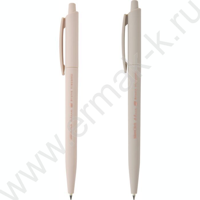 Ручка шар авт SlimClick.Total beige синяя 0,5мм ассорти NEW | Фото 1