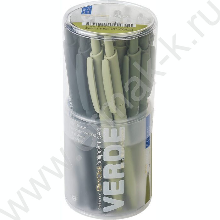 Ручка шар авт SlimClick.Verde синяя 0,5мм ассорти NEW | Фото 4