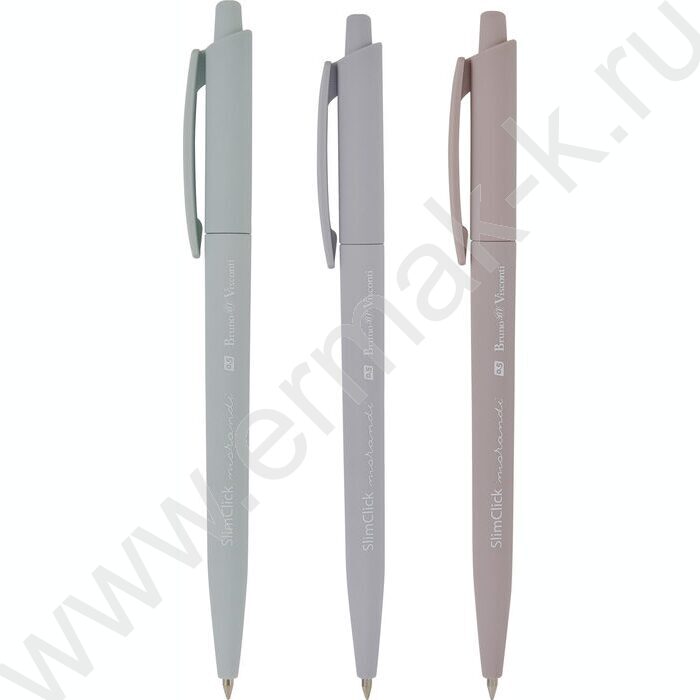 Ручка шар авт SlimClick.Morandi синяя 0,5мм ассорти NEW | Фото 1