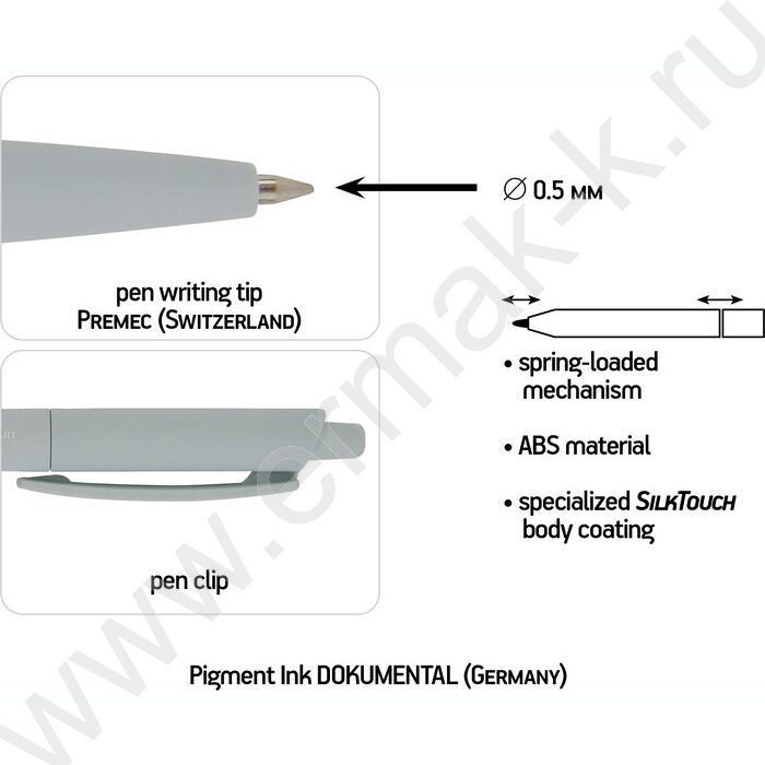 Ручка шар авт SlimClick.Morandi синяя 0,5мм ассорти NEW | Фото 3