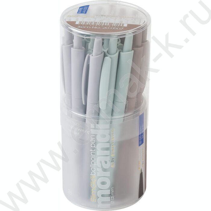 Ручка шар авт SlimClick.Morandi синяя 0,5мм ассорти NEW | Фото 5