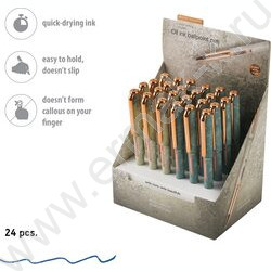 Ручка шар на масл.основе 0,5мм синяя Stone /корпус SOFT TOUCH NEW | Фото 4