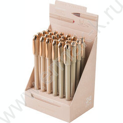 Ручка шар Total Beige синяя 0,38мм /корпус SOFT TOUCH ассорти NEW | Фото 4