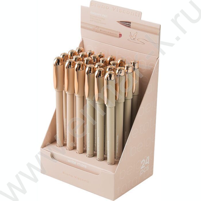 Ручка шар Total Beige синяя 0,38мм /корпус SOFT TOUCH ассорти NEW | Фото 4