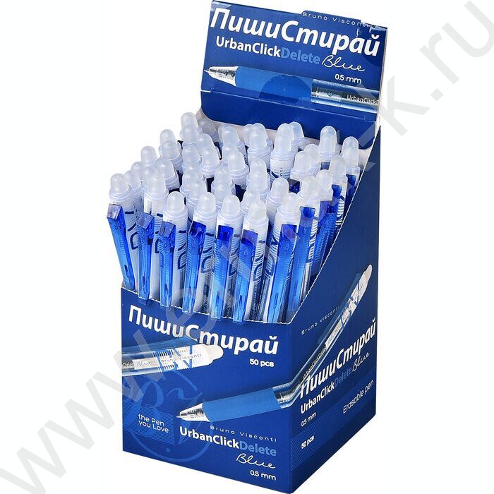 Ручка гелевая со стираемыми чернилами синяя 0,5мм UrbanClickDelete NEW | Фото 5