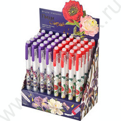 Ручка гелевая со стираемыми чернилами синяя 0,4мм DeleteSoftGrip.FLORA. BLOOM FLOWERS NEW | Фото 7