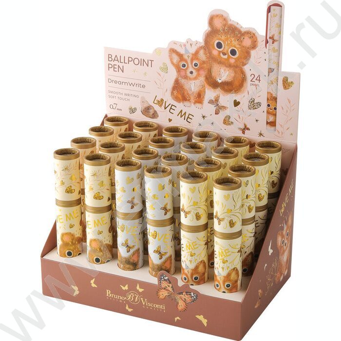 Ручка шар DreamWrite. LOVE ME.FRIENDS синяя 0,7мм /корпус SOFT TOUCH,туба NEW | Фото 5