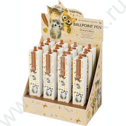 Ручка шар авт LOVE ME.Котики.Счастье /пл. SOFT TOUCH корп./  цвет чернил синий 0,5мм NEW | Фото 4