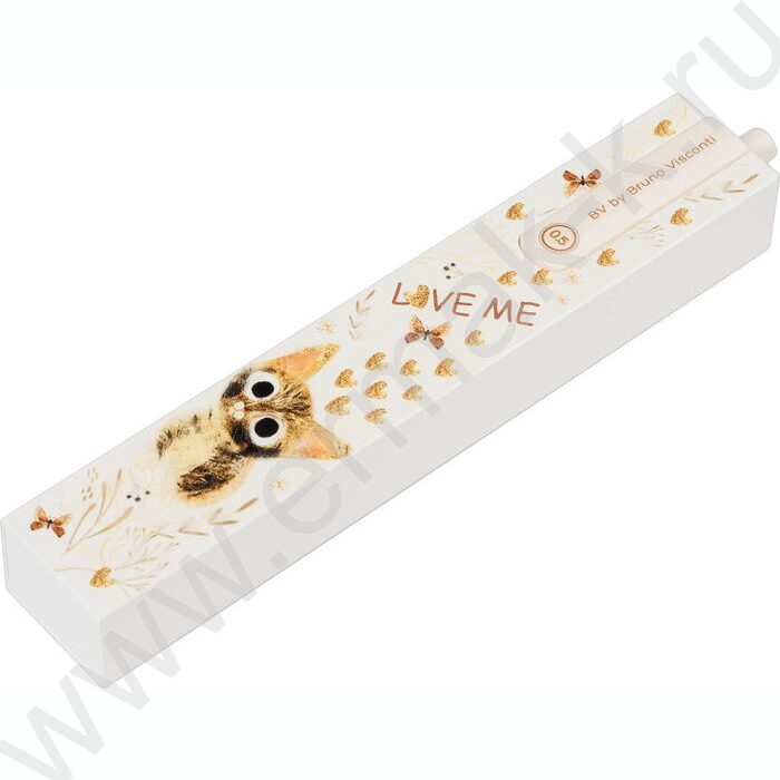 Ручка шар авт LOVE ME.Милый котик /пл. SOFT TOUCH корп./  цвет чернил синий 0,5мм NEW | Фото 3