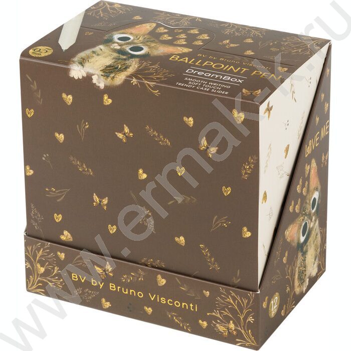 Ручка шар авт LOVE ME.Милый котик /пл. SOFT TOUCH корп./  цвет чернил синий 0,5мм NEW | Фото 5