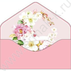 Конверт д/денег  83*167мм  "Совет да любовь" NEW | Фото 2