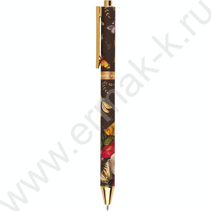 Ручка шар авт FAUNA.Бабочки /пл. SOFT TOUCH корп./  цвет чернил синий 0,38мм NEW | Фото 1