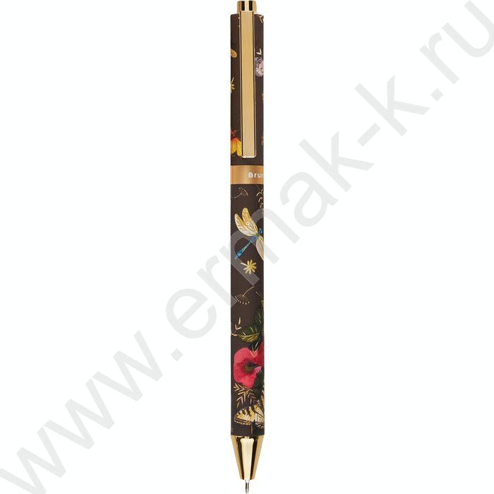 Ручка шар авт FAUNA.Бабочки /пл. SOFT TOUCH корп./  цвет чернил синий 0,38мм NEW | Фото 2