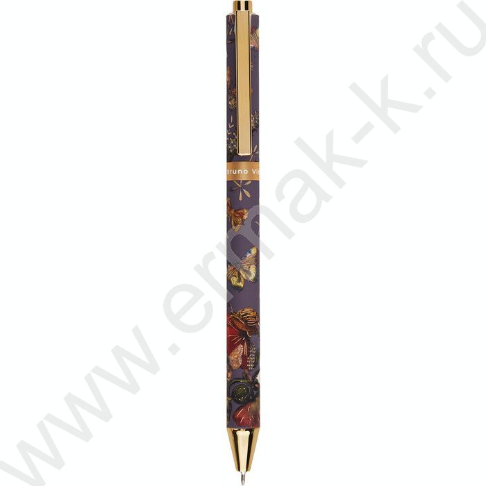 Ручка шар авт FAUNA.Бабочки /пл. SOFT TOUCH корп./  цвет чернил синий 0,38мм NEW | Фото 6