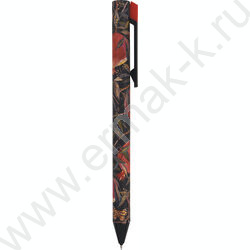 Ручка гелевая черная 0,38мм "FLORA.BLACK NIGHT" /корпус SOFT TOUCH NEW | Фото 1