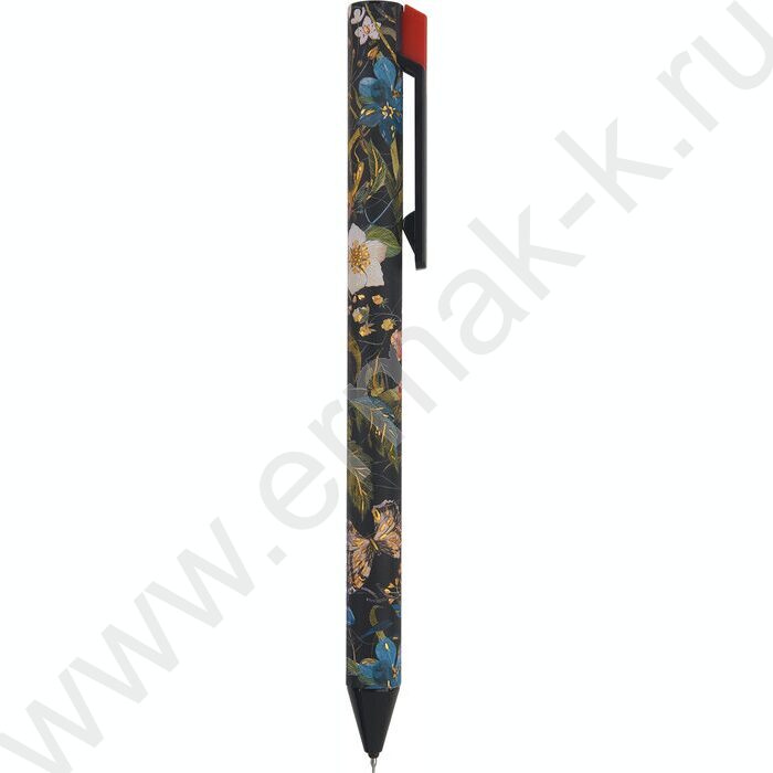 Ручка гелевая черная 0,38мм FLORA.BLACK NIGHT /корпус SOFT TOUCH NEW | Фото 3