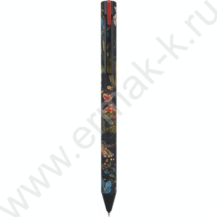 Ручка гелевая черная 0,38мм FLORA.BLACK NIGHT /корпус SOFT TOUCH NEW | Фото 4