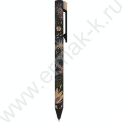 Ручка гелевая черная 0,38мм "FLORA.BLACK NIGHT" /корпус SOFT TOUCH NEW | Фото 5